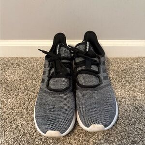 Adidas Black and White Running Shoes